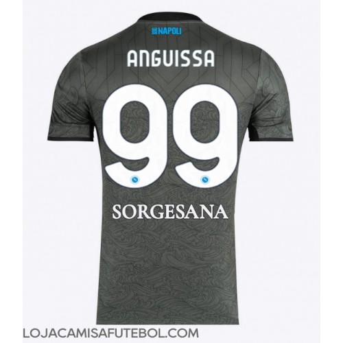 Camisa de Futebol SSC Napoli Frank Anguissa #99 Equipamento Alternativo 2024-25 Manga Curta